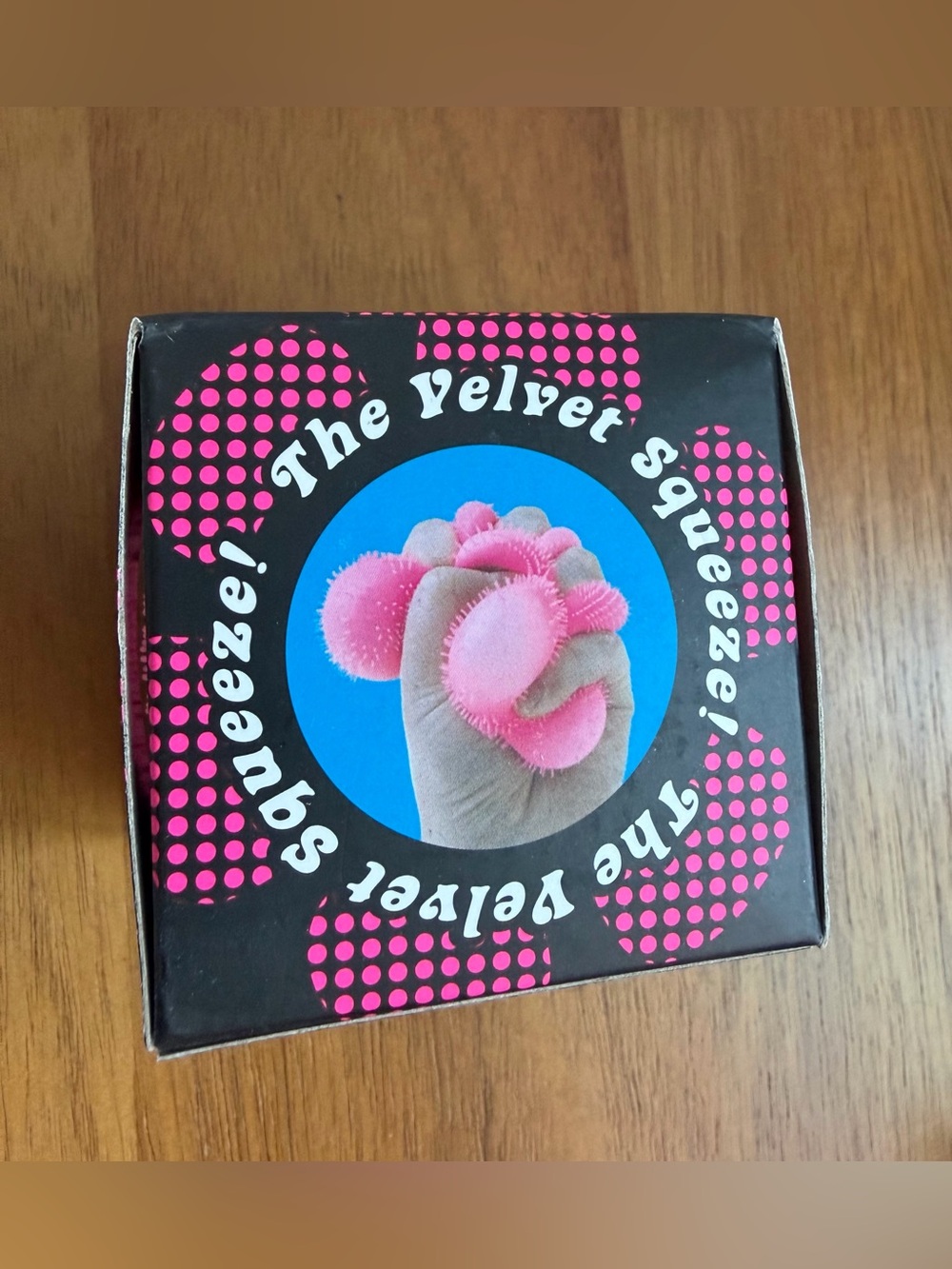 Needoh Fuzz Ball Flower Power Pink FuzzBall 2.5” Velvet Squeeze New In Box - Picture 3 of 6